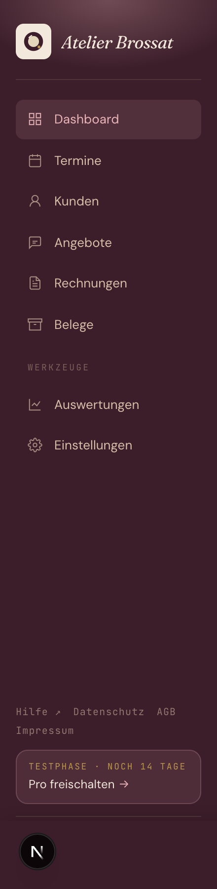 Sidebar-Navigation